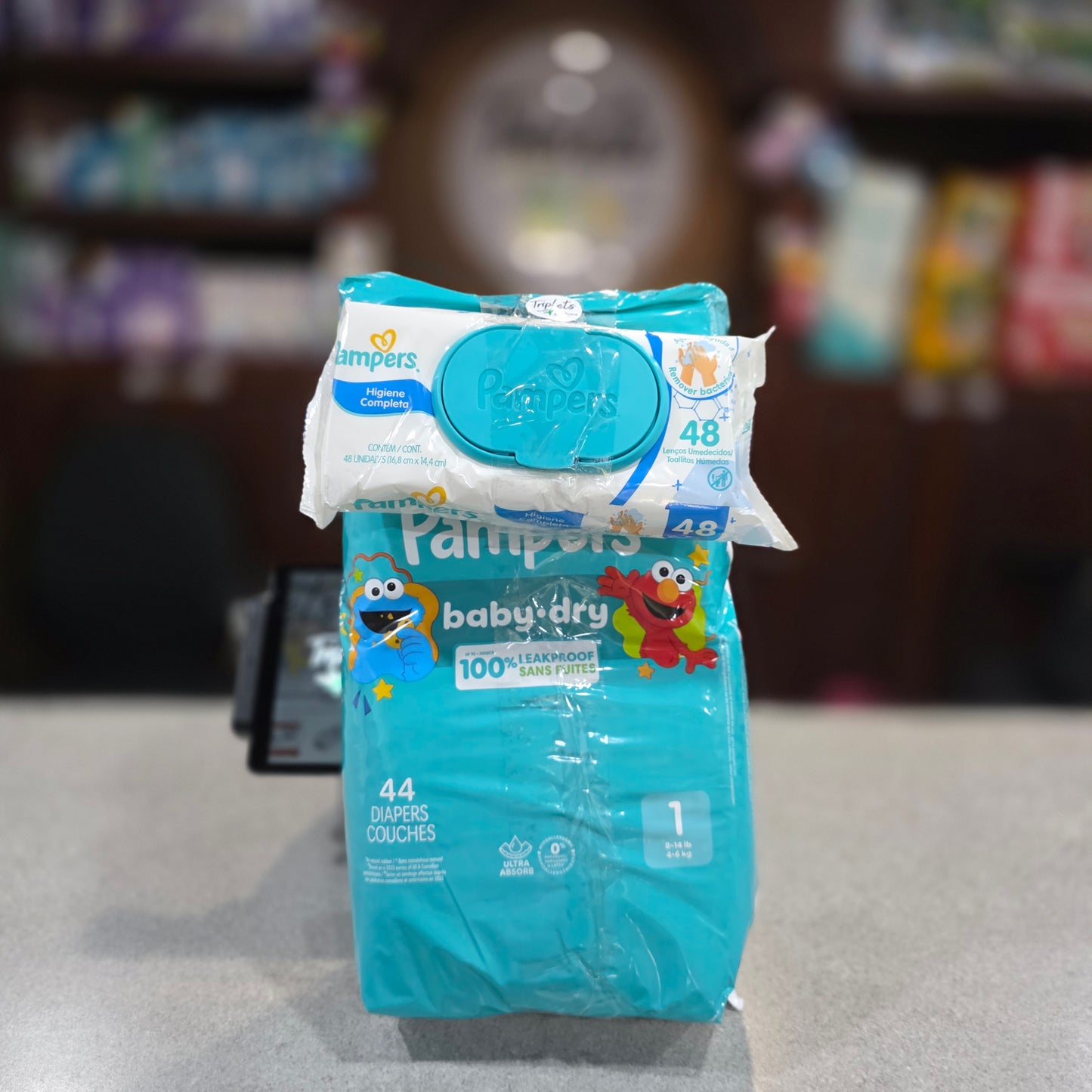 Pañales, jumbo pack, Pampers Babydry + 1 wipes GRATIS