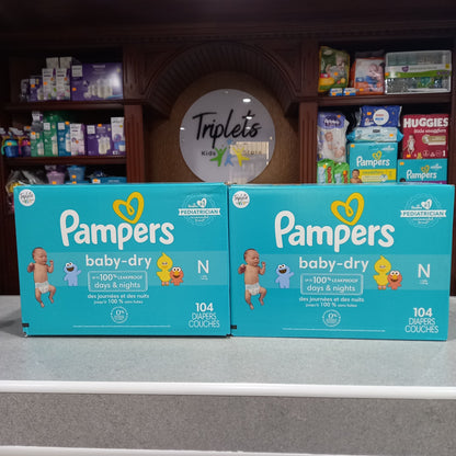Pañales, super pack, Pampers Babydry