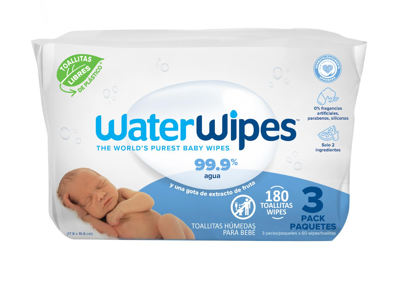 Toallas Húmedas, Wipes 99.9% agua, Water Wipes