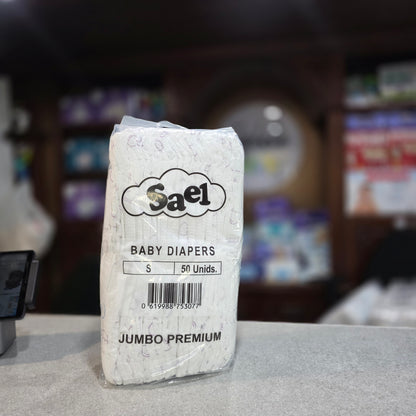 Pañales, Jumbo Premium 50 Unidades, Sael