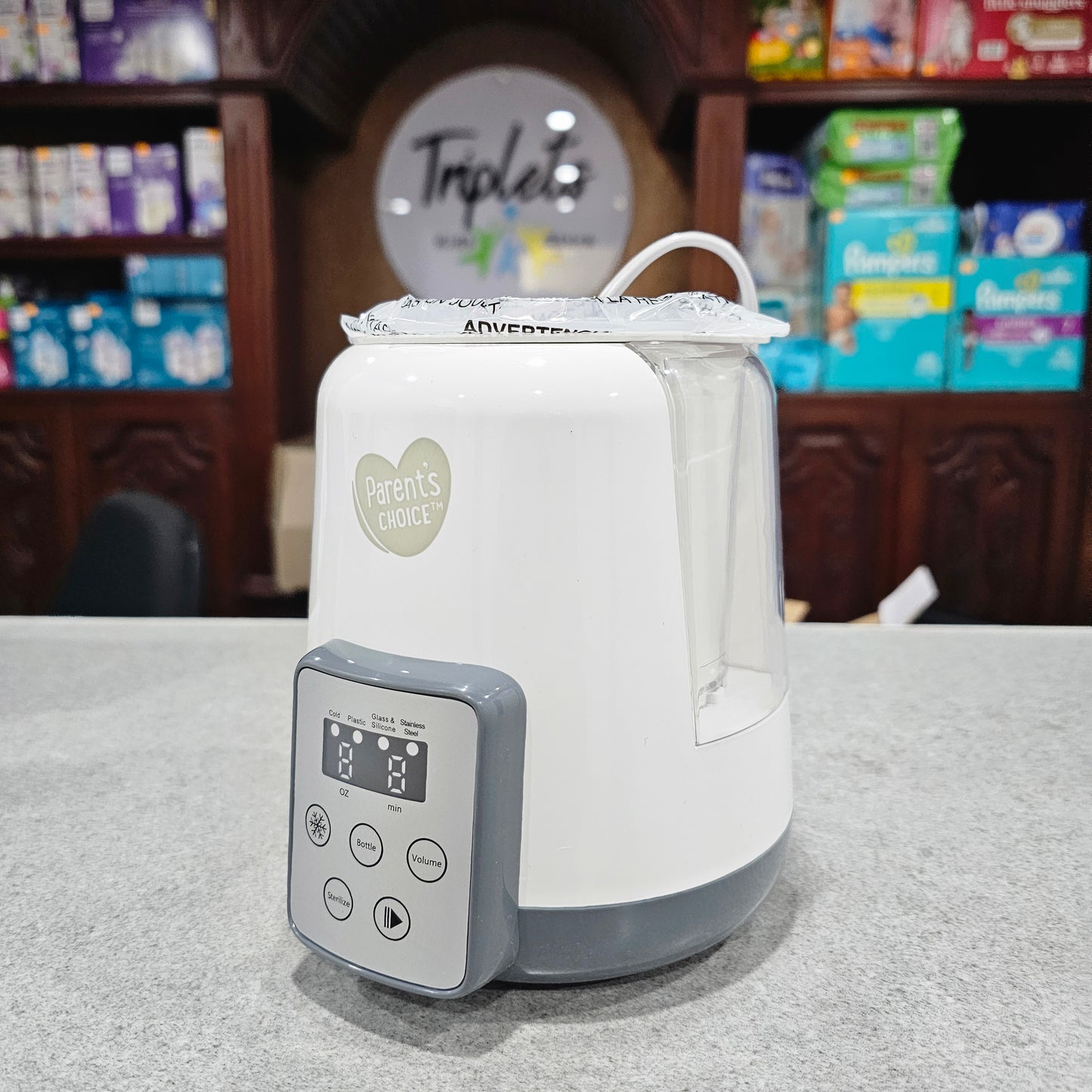 Esterilizador y Calentador de Biberones Parents Choice.